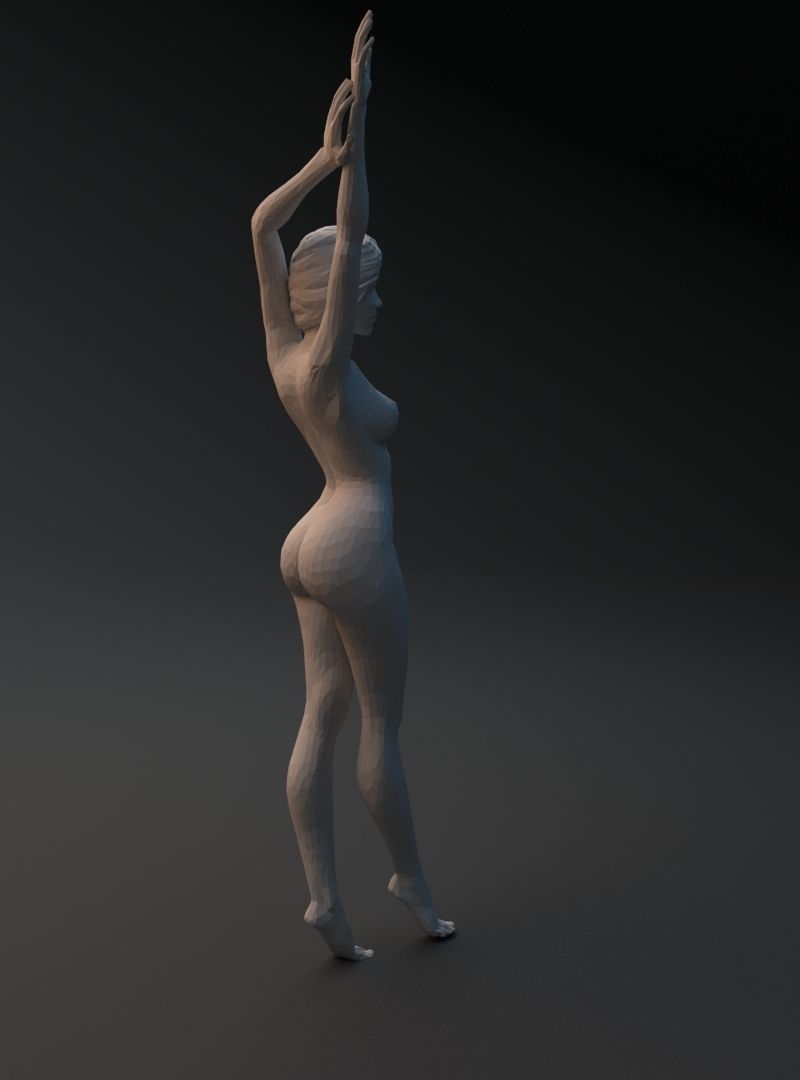 Beautiful Naked Girl 3D print model_10