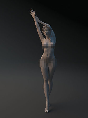 Beautiful Naked Girl 3D print model