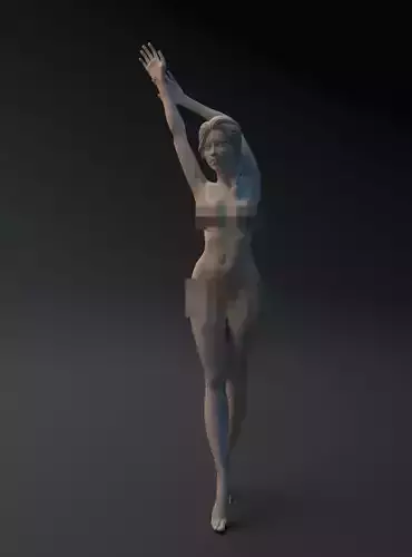Beautiful Naked Girl 3D print model