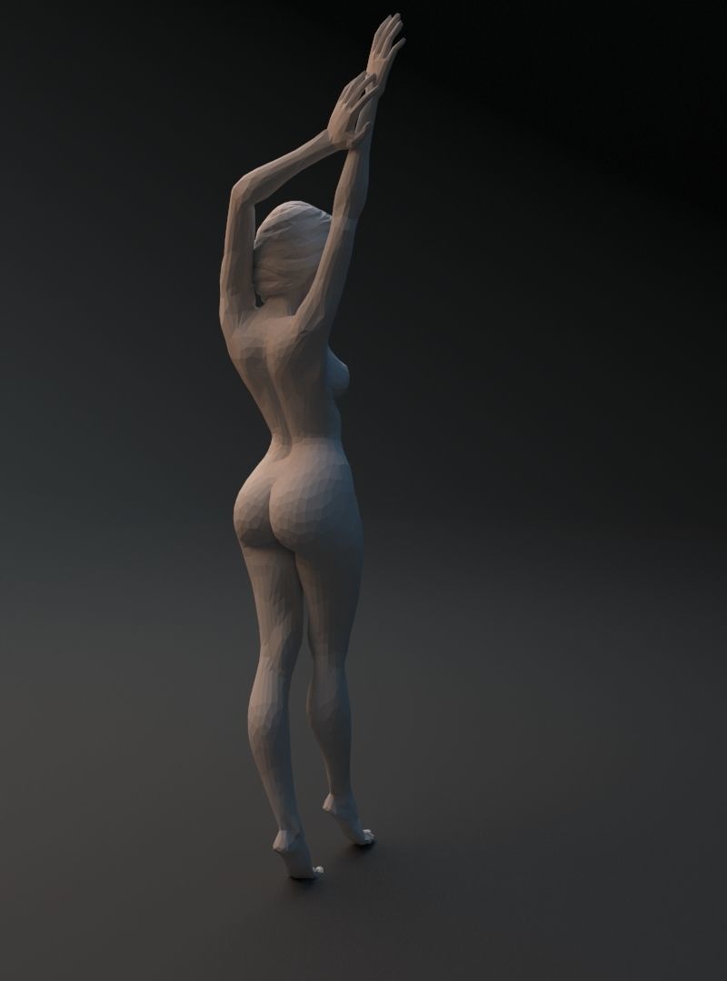 Beautiful Naked Girl 3D print model_11