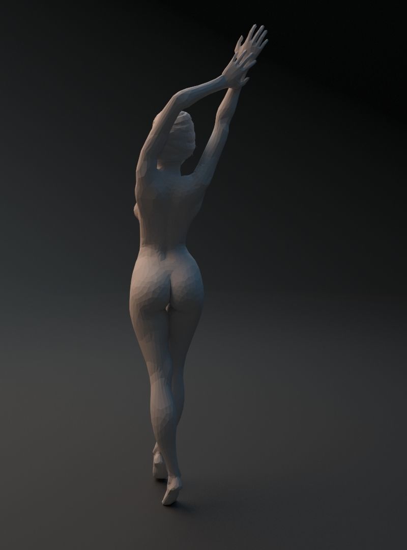 Beautiful Naked Girl 3D print model_13