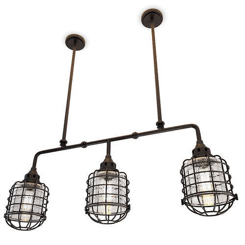Industrial Trio Pendant Light Connell  3D model