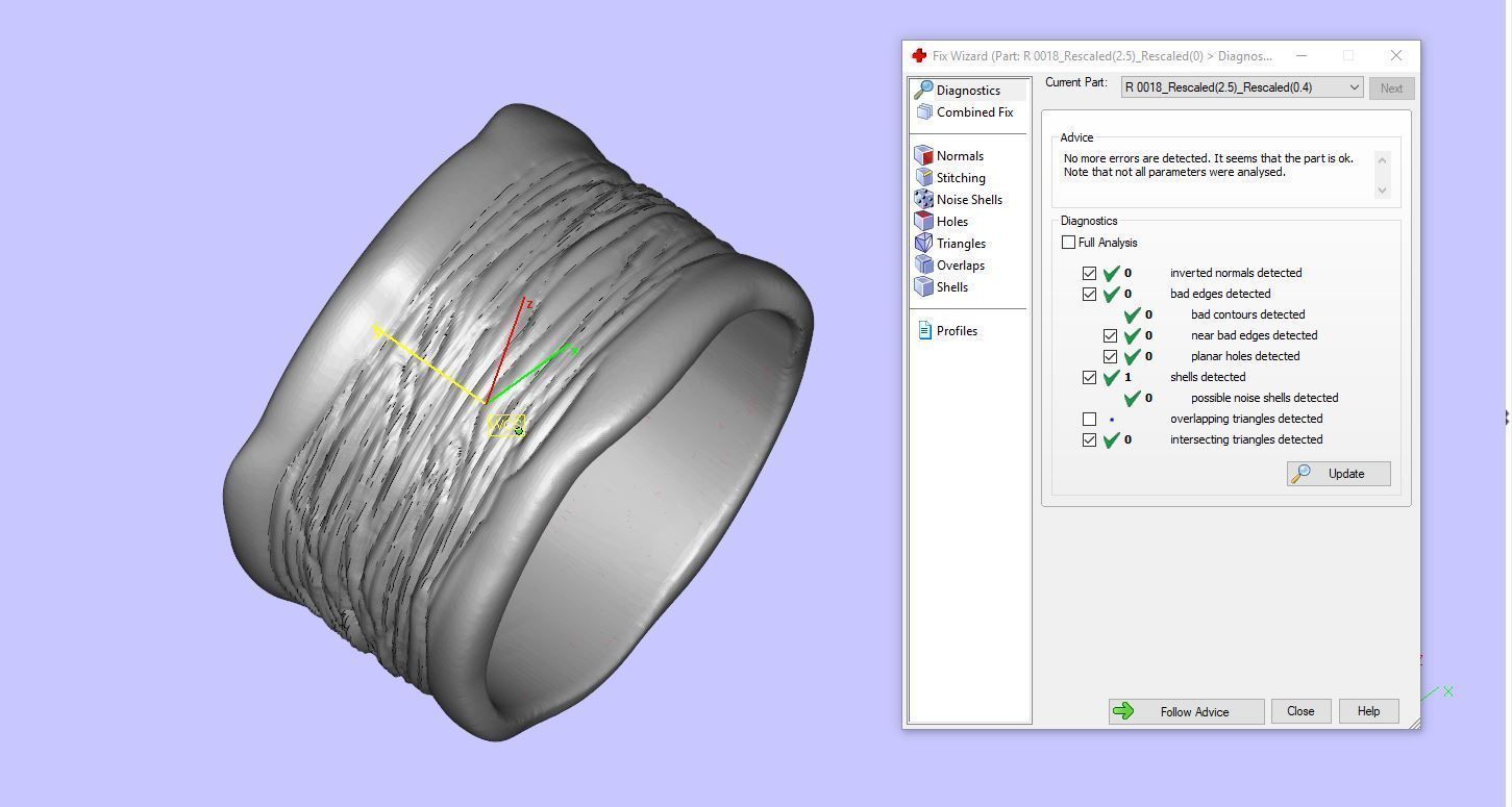 R 0018 sterling silver wavy band ring 3D print model_10