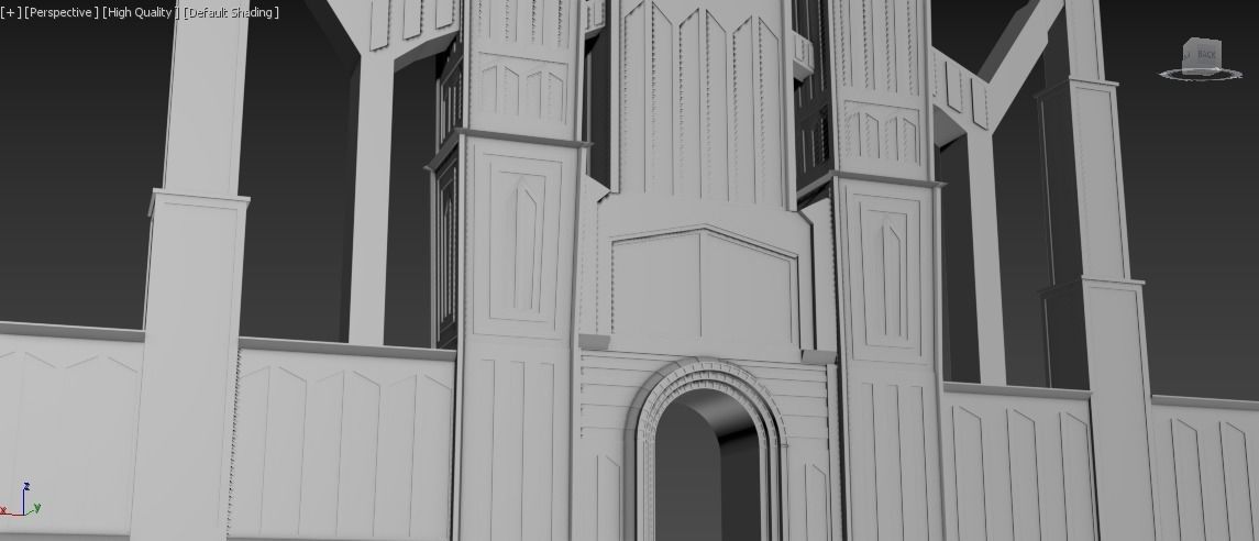 Giant Castle Low-poly 3D model_2