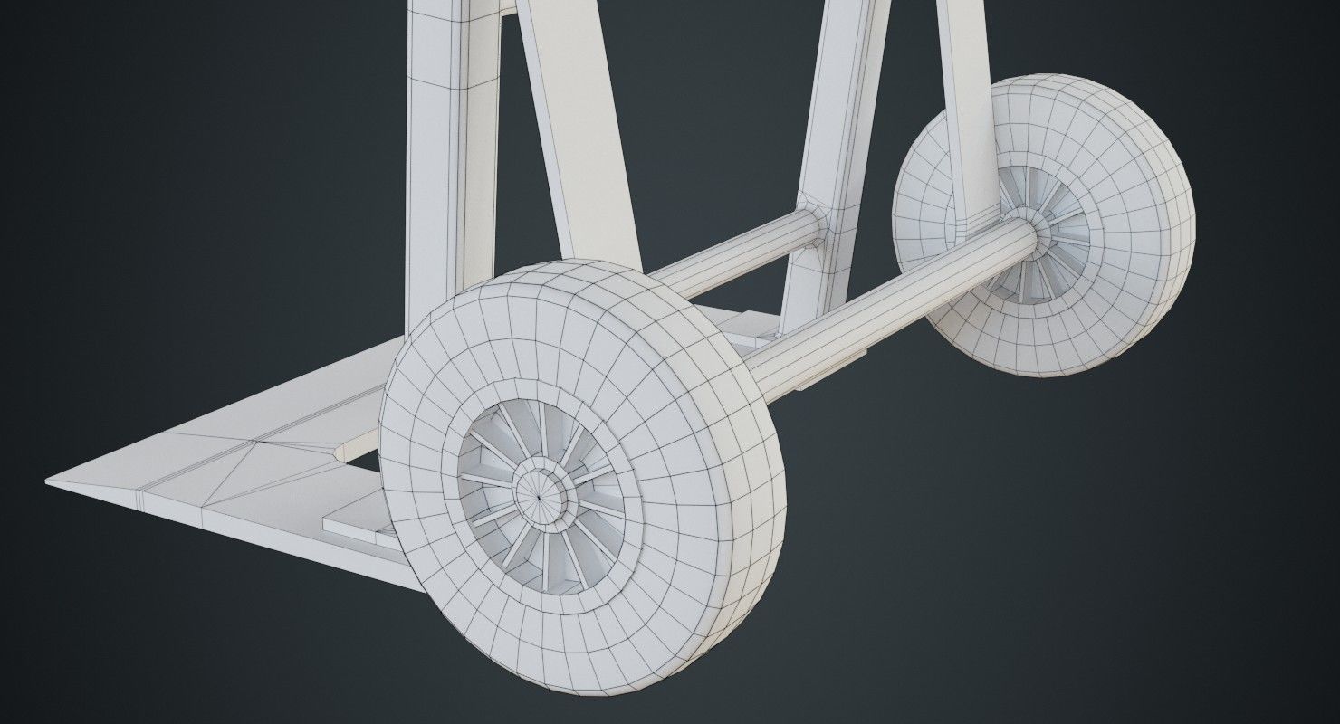Hand Truck 2B Low-poly 3D model_10