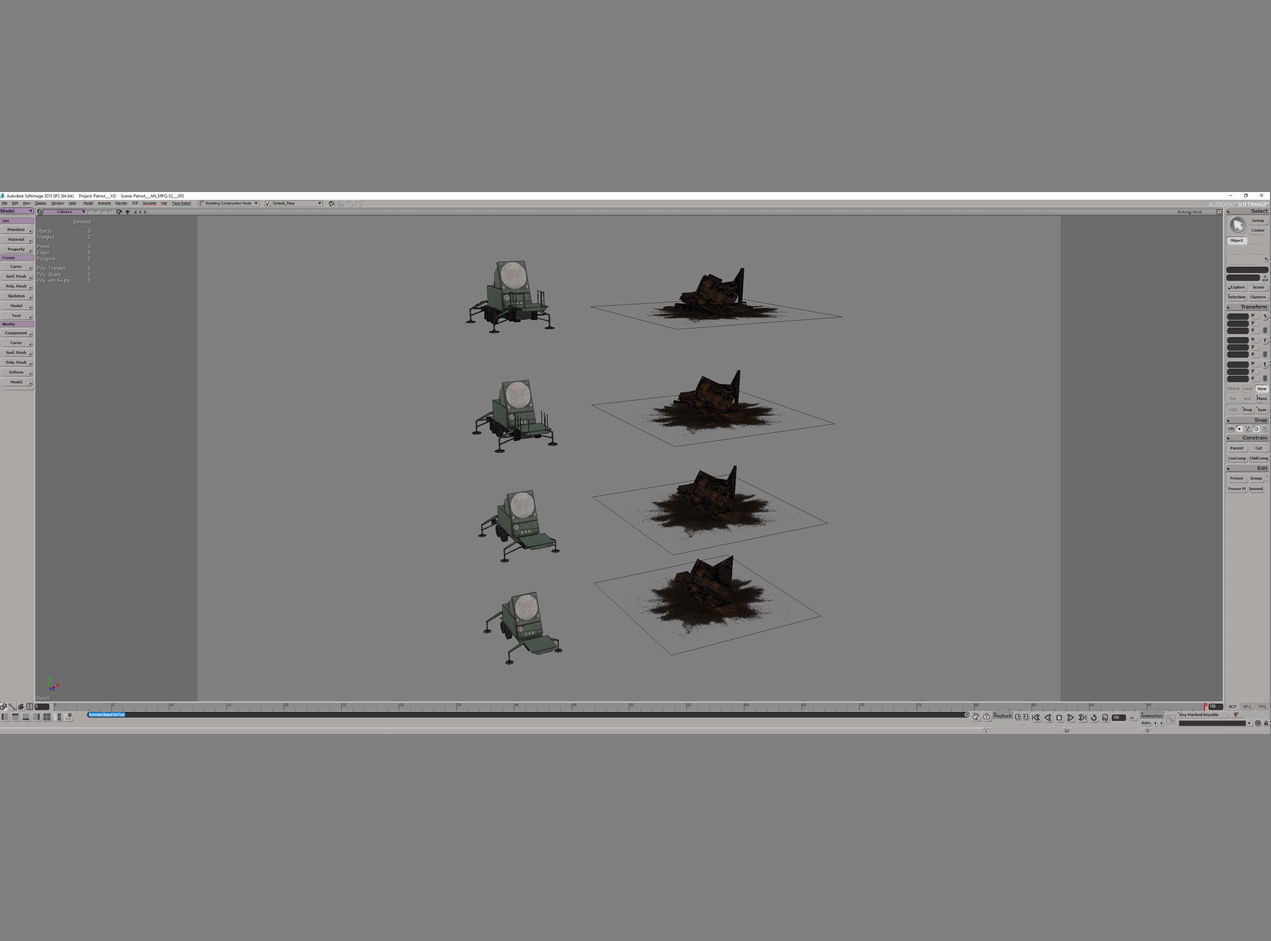 MIM-104 Patriot AN-MSQ-53 Radar Low-poly 3D model_10