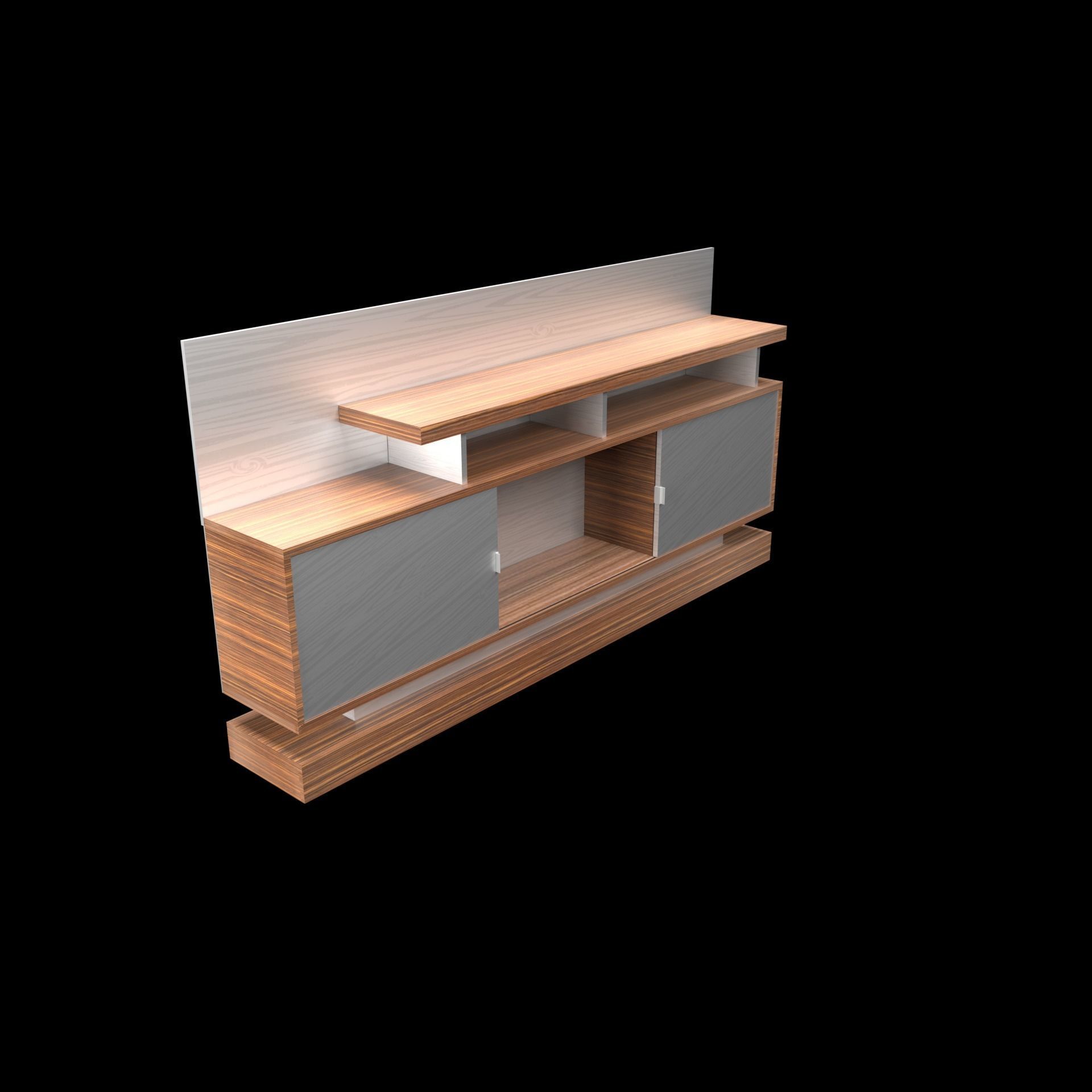 TV Unit 3D model_1