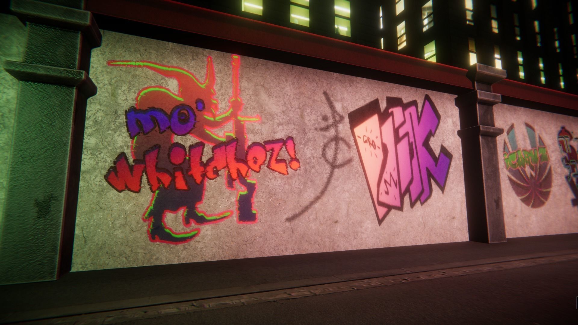 Graffiti Unity pack Low-poly 3D model_10