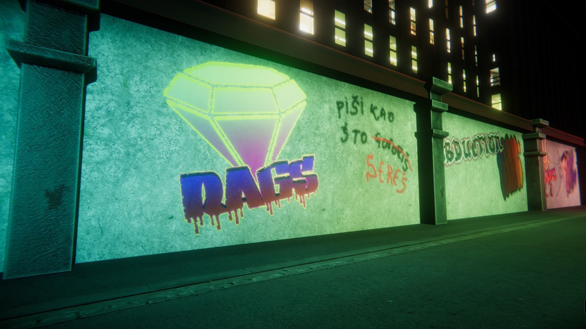 Graffiti Unity pack Low-poly 3D model_8