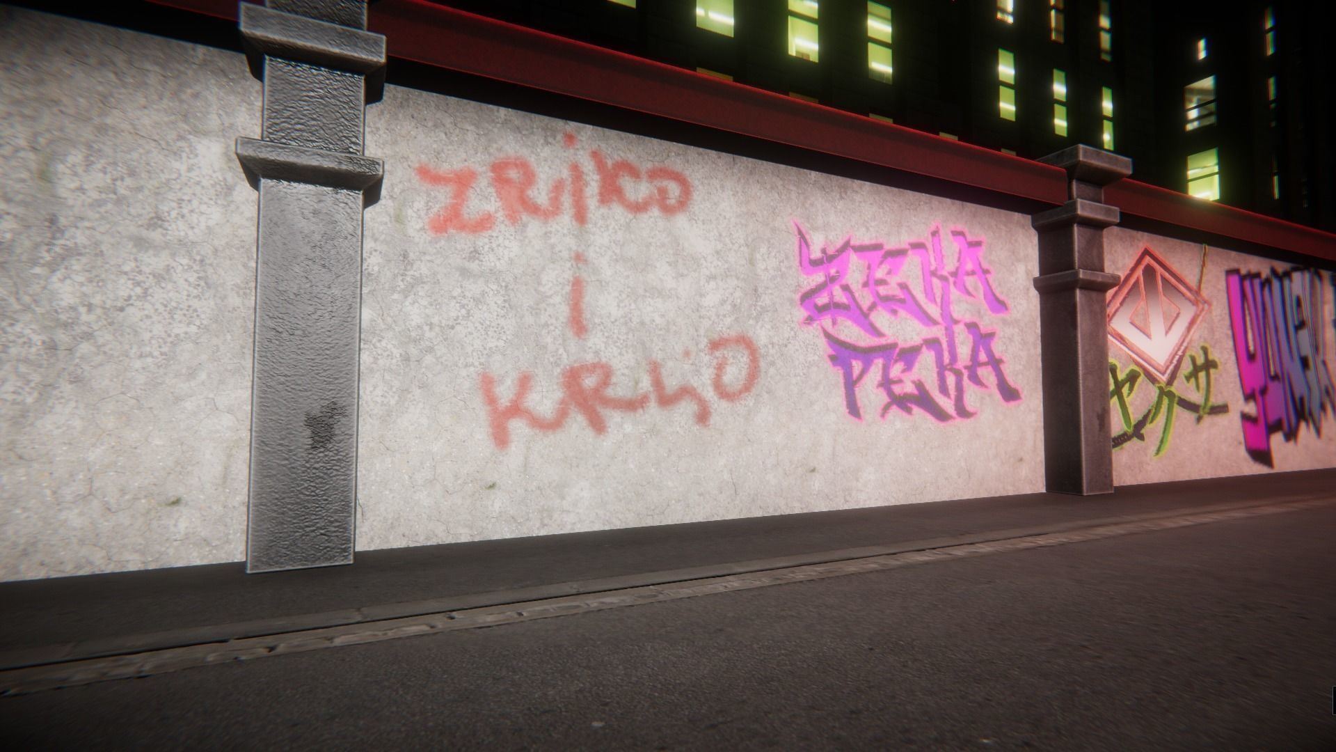 Graffiti Unity pack Low-poly 3D model_2