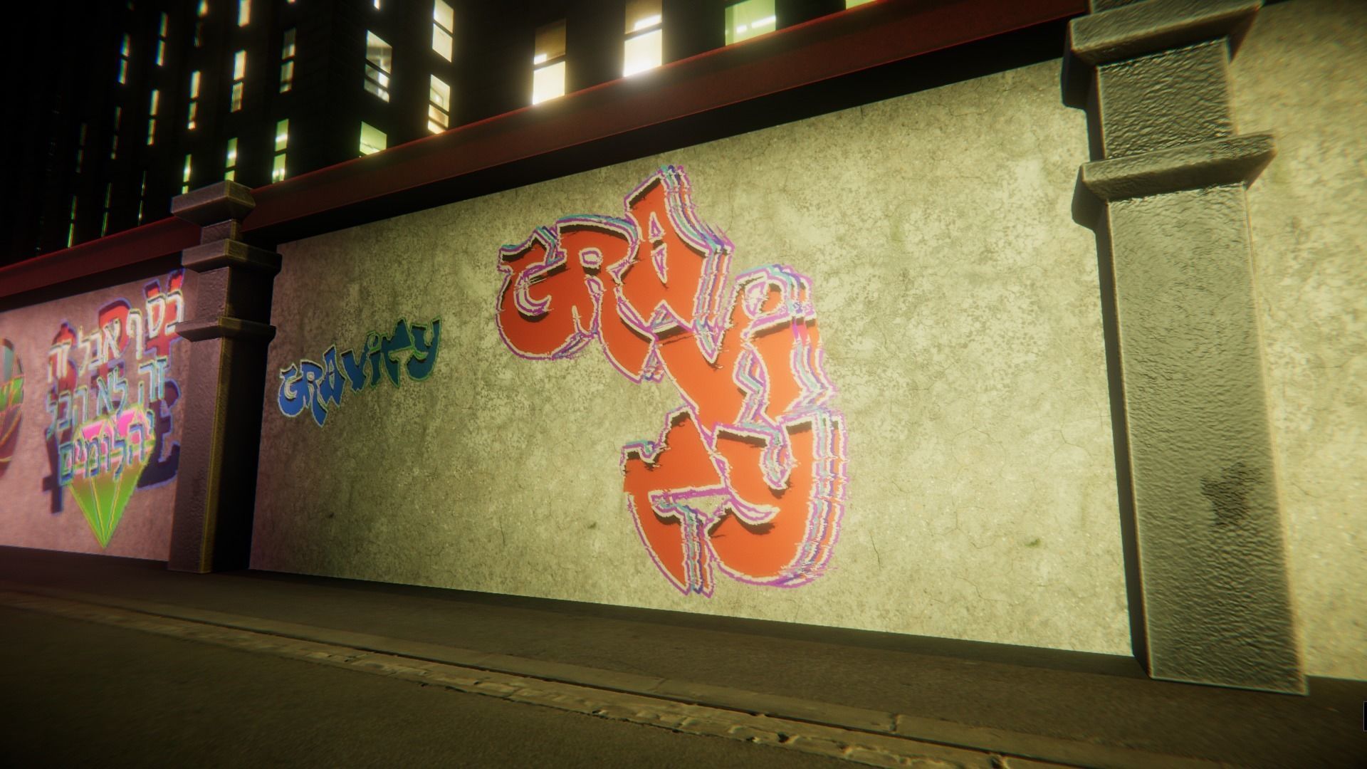 Graffiti Unity pack Low-poly 3D model_12