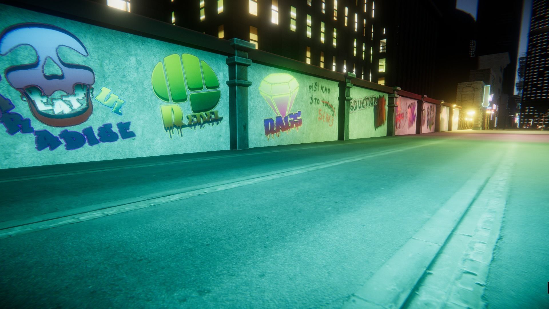 Graffiti Unity pack Low-poly 3D model_14