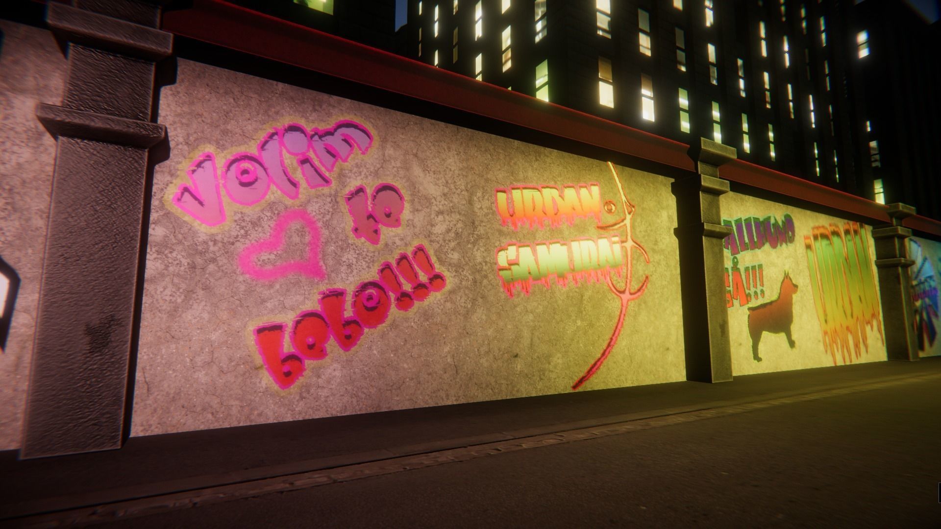 Graffiti Unity pack Low-poly 3D model_4