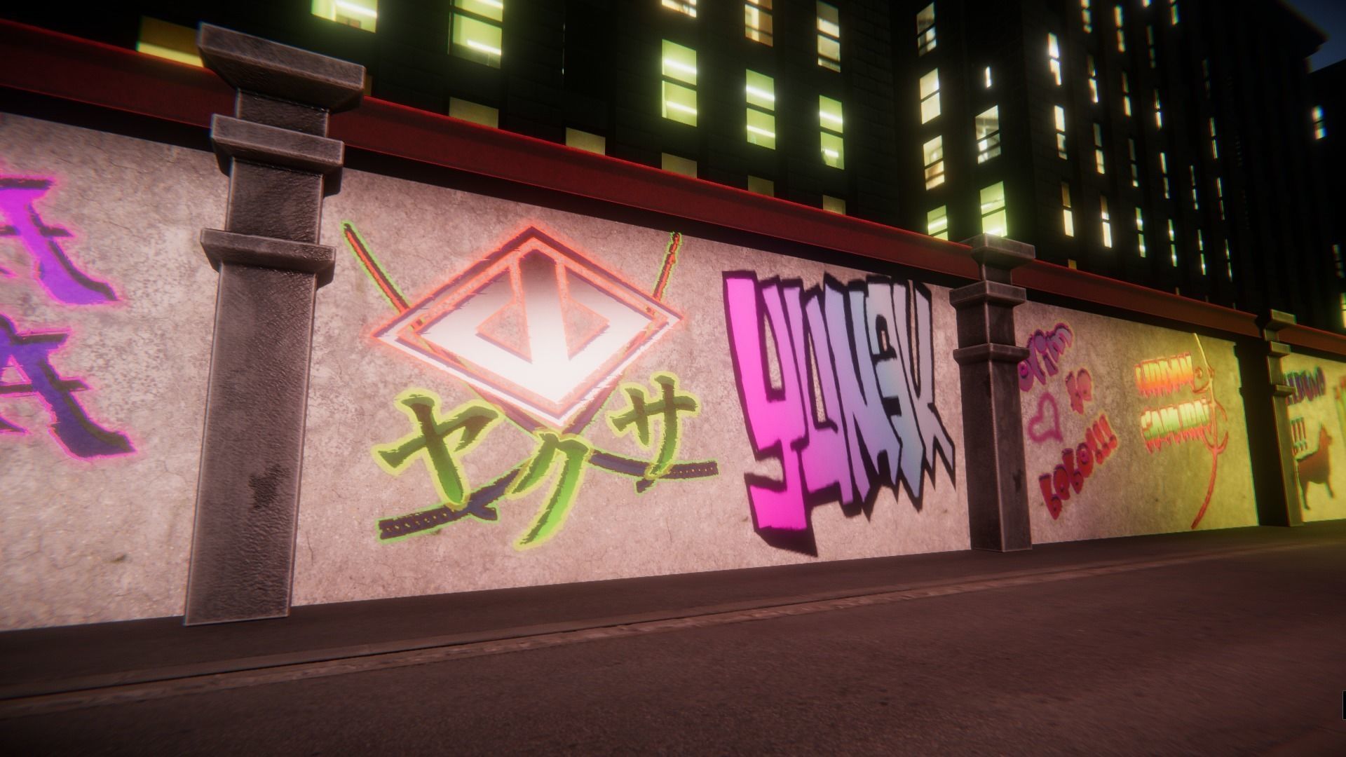 Graffiti Unity pack Low-poly 3D model_3