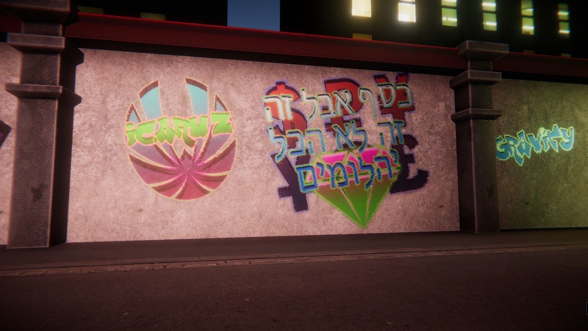 Graffiti Unity pack Low-poly 3D model_11