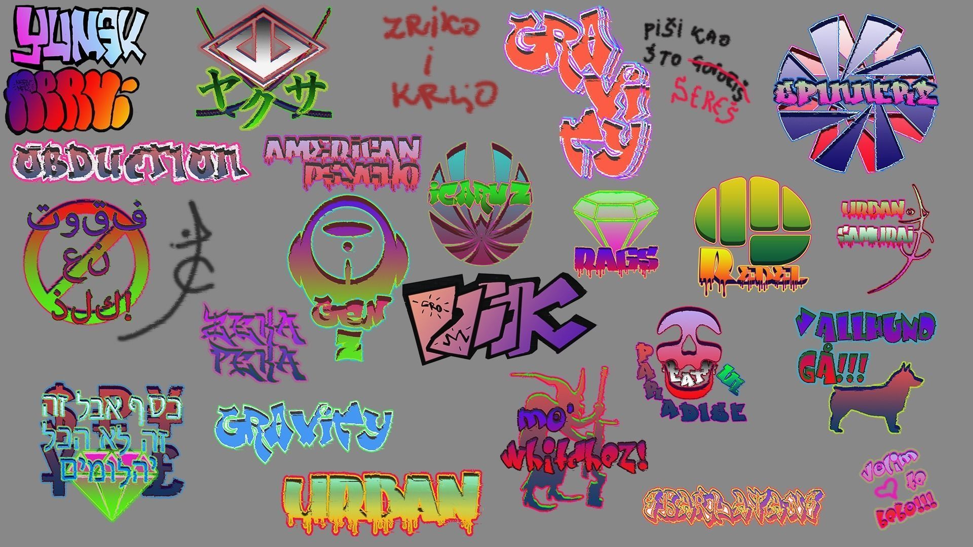 Graffiti Unity pack Low-poly 3D model_1