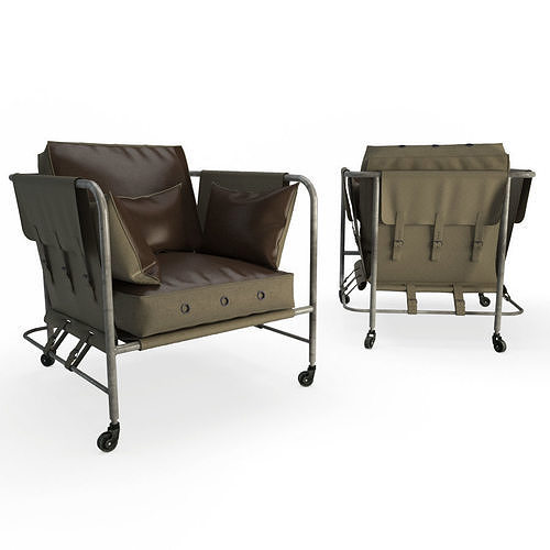 Darwin Military Armchair Segarra 3D model