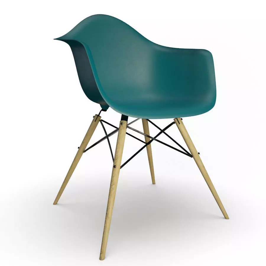 DAW Eames Plastic Chair Vitra 3D model