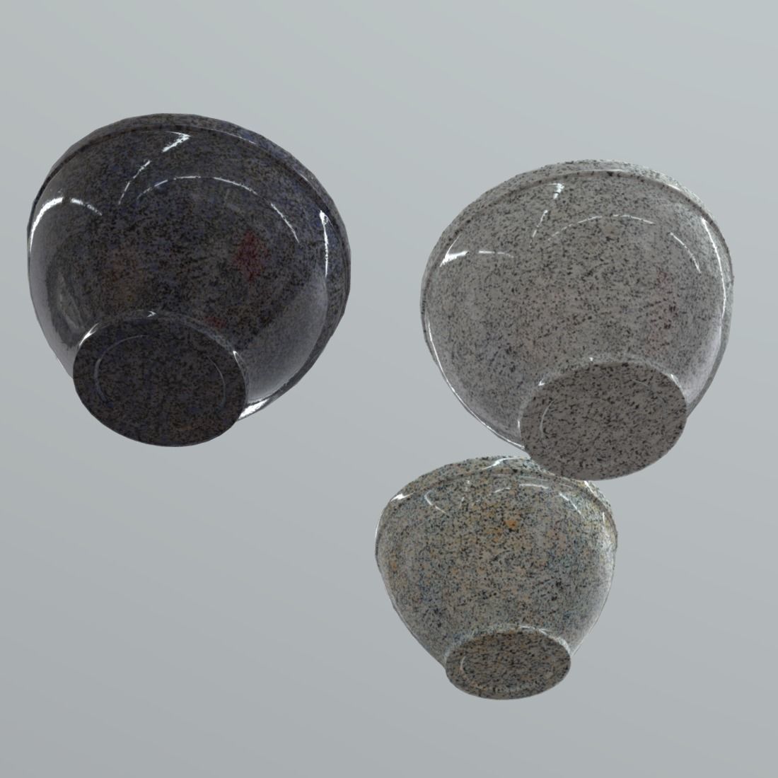 Mortar And Pestle Low-poly 3D model_14