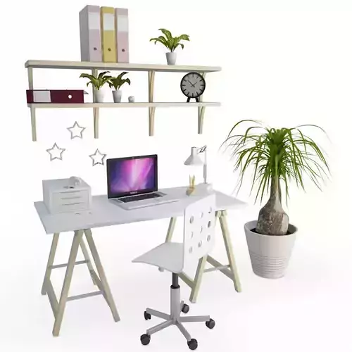 Desk Office Composition