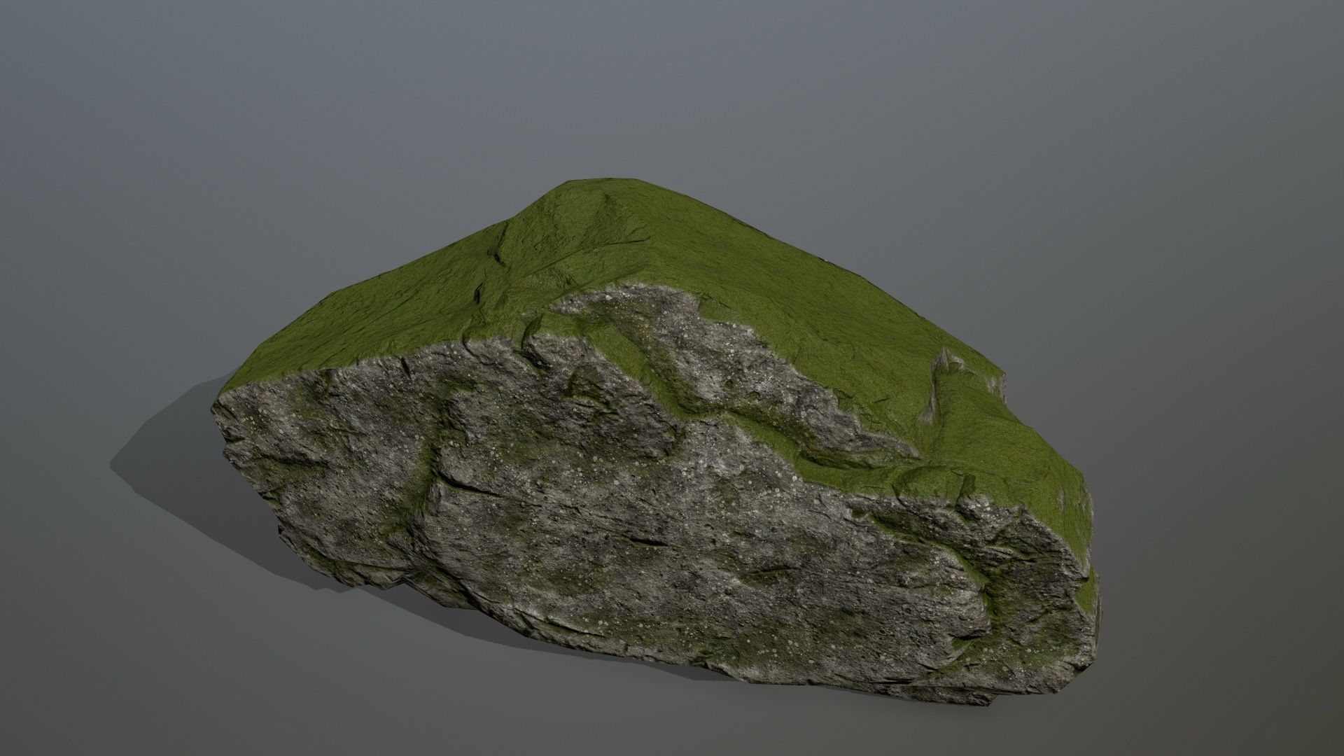 mossy rocks Low-poly 3D model_22