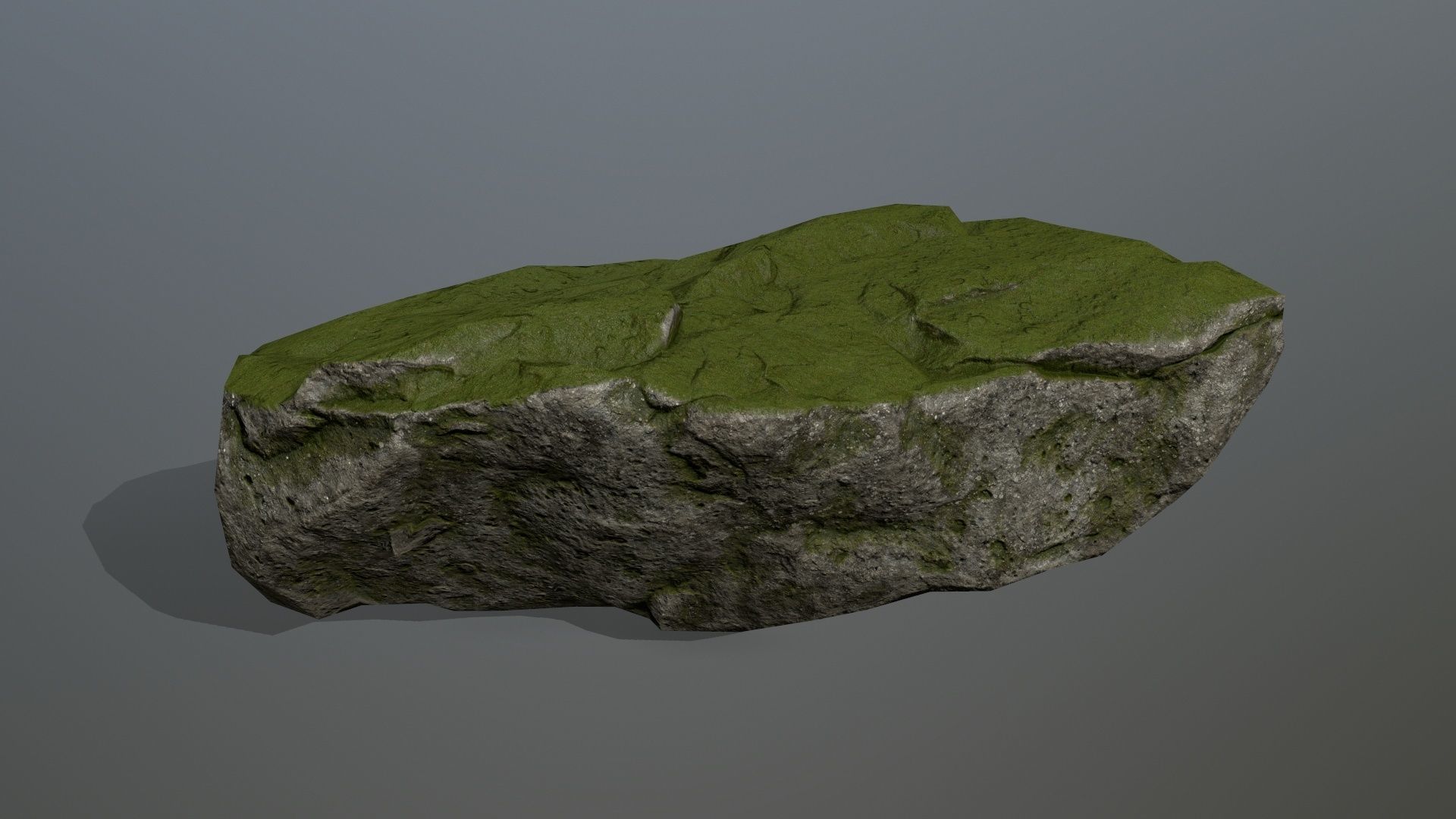 mossy rocks Low-poly 3D model_24