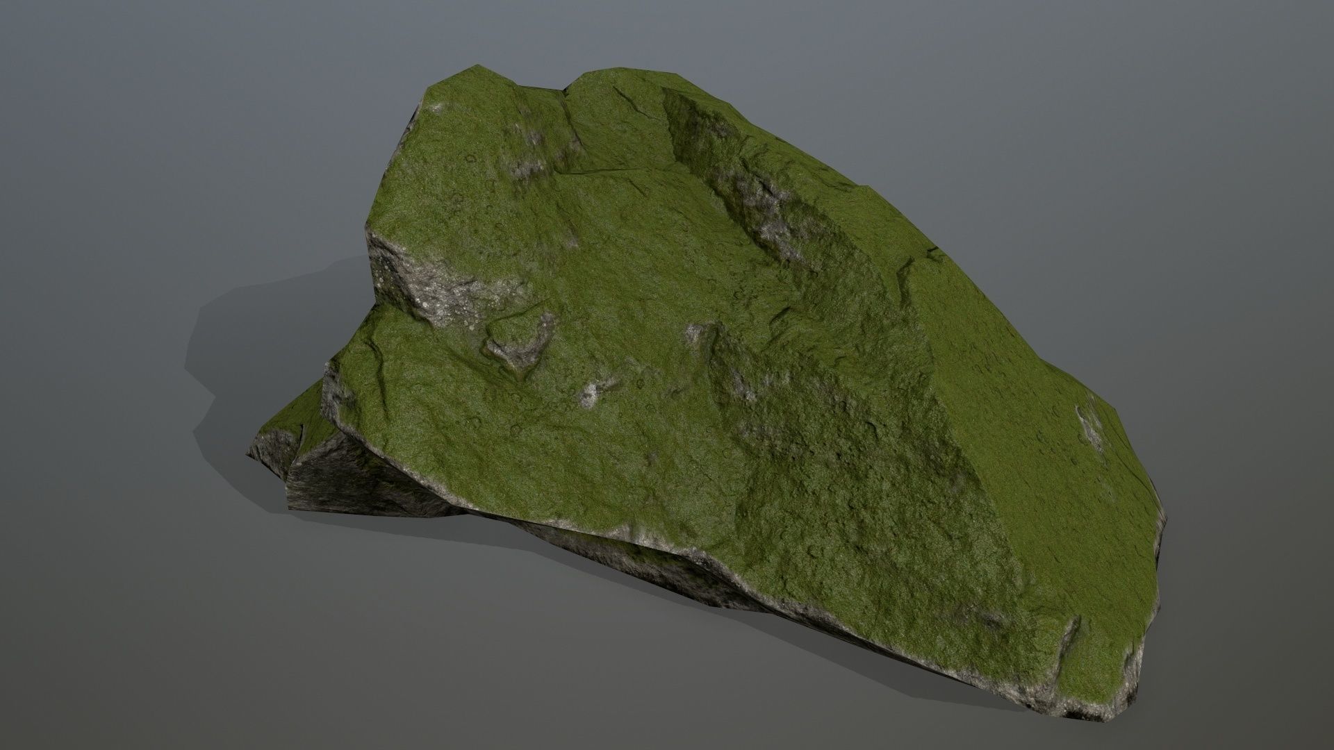 mossy rocks Low-poly 3D model_4