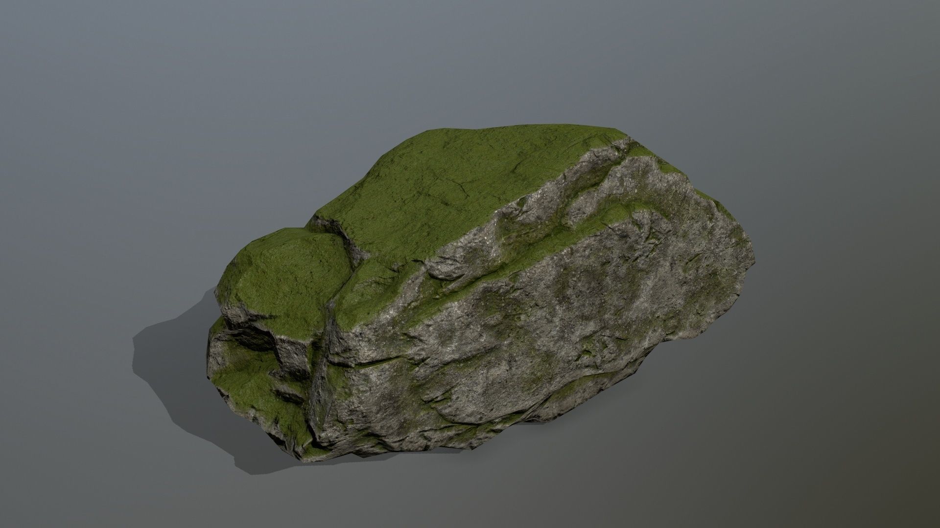 mossy rocks Low-poly 3D model_21