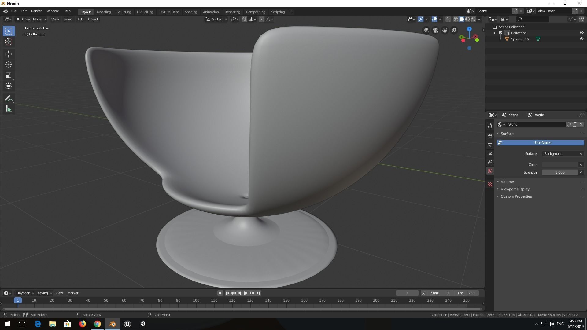 chair on table 3D model_15