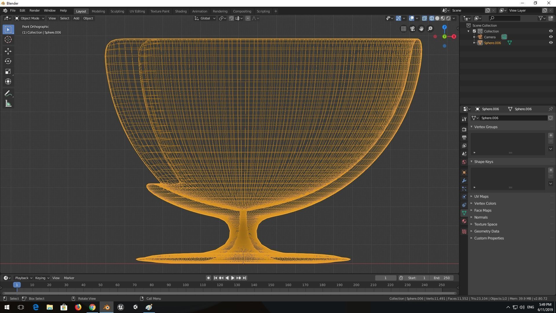 chair on table 3D model_11