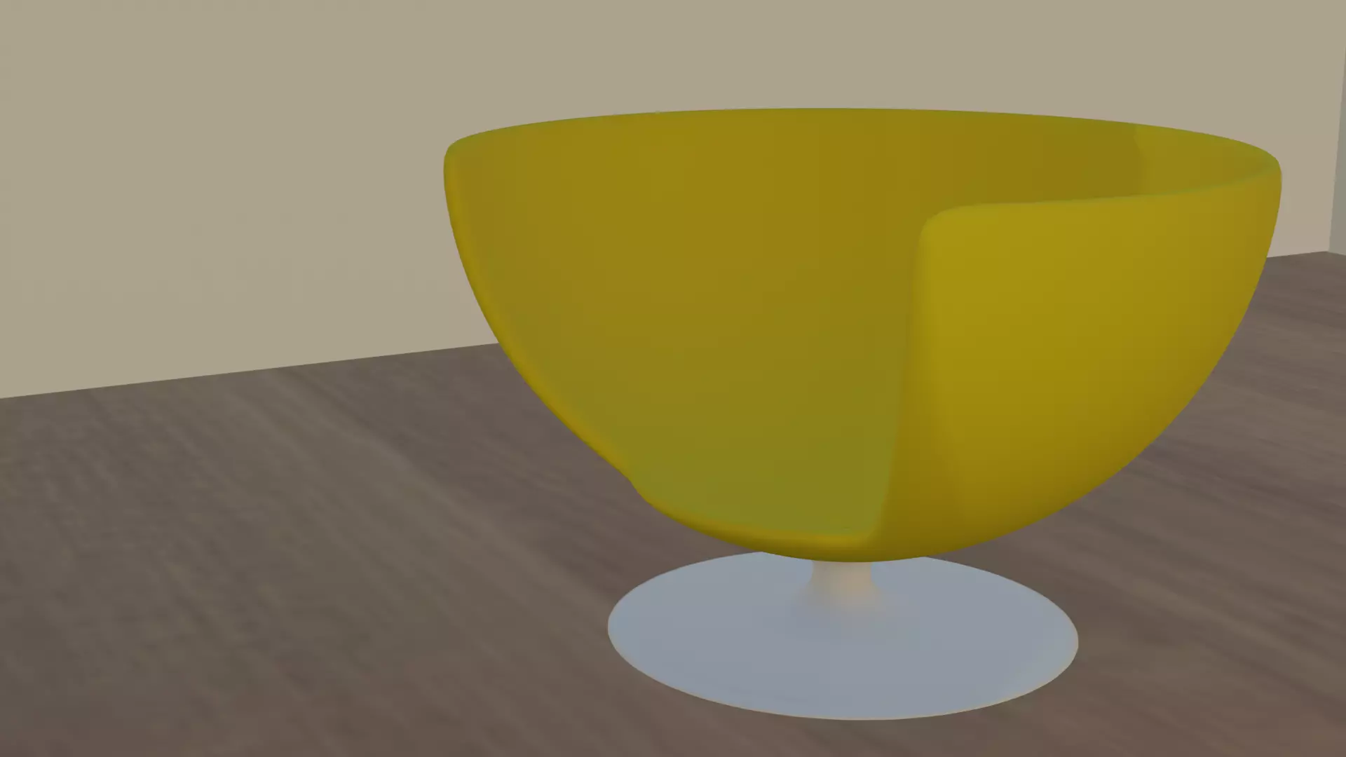 chair on table 3D model_0