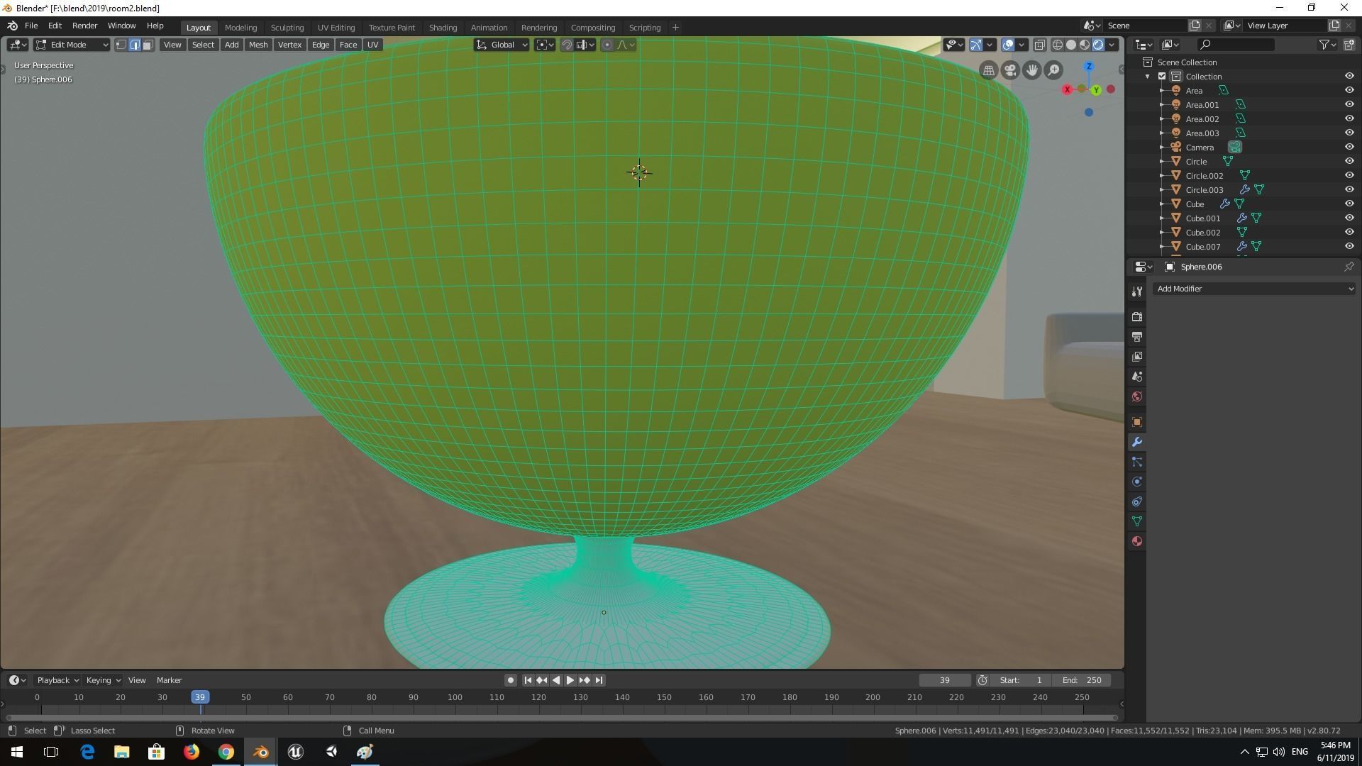chair on table 3D model_8