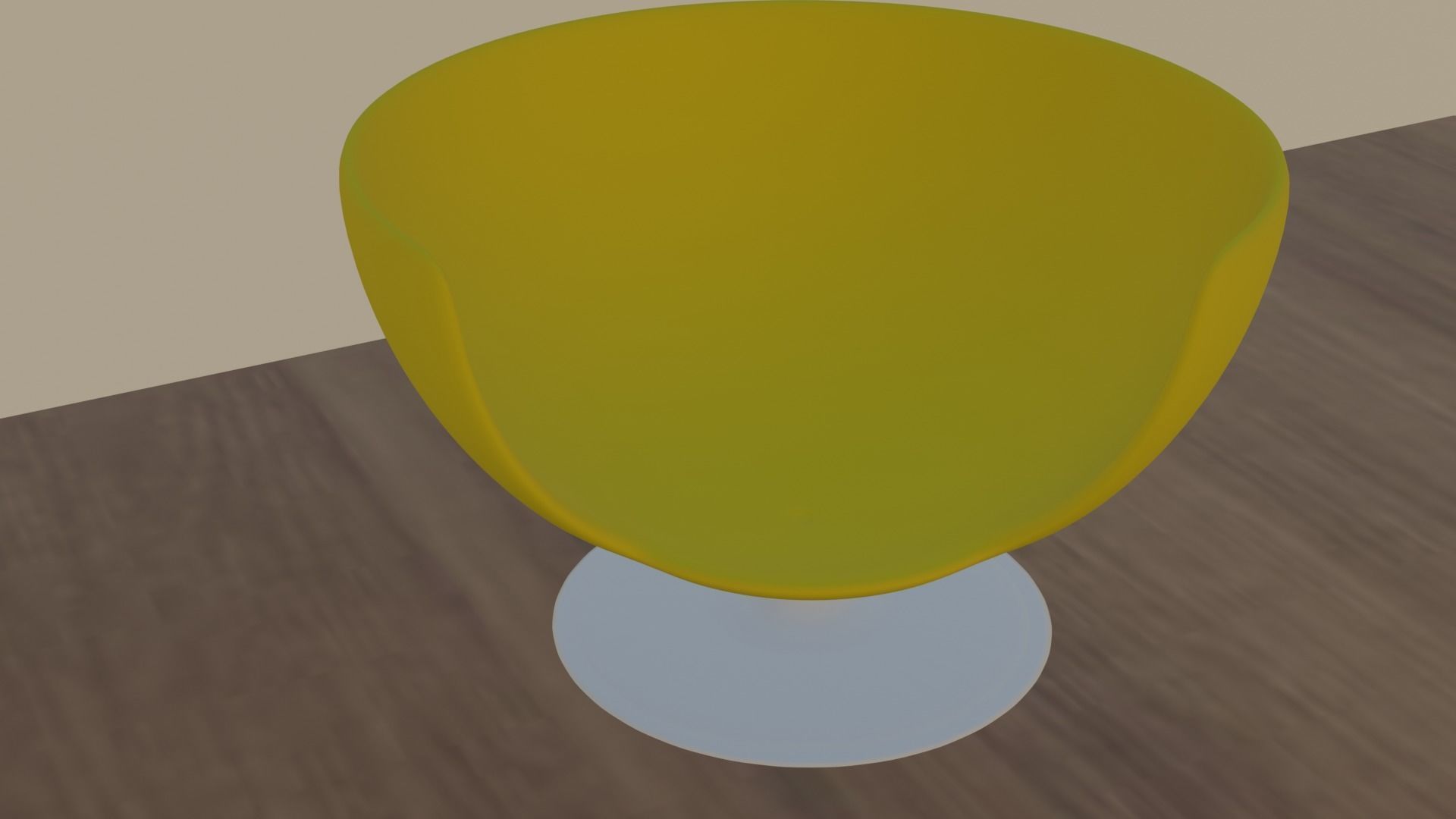 chair on table 3D model_2