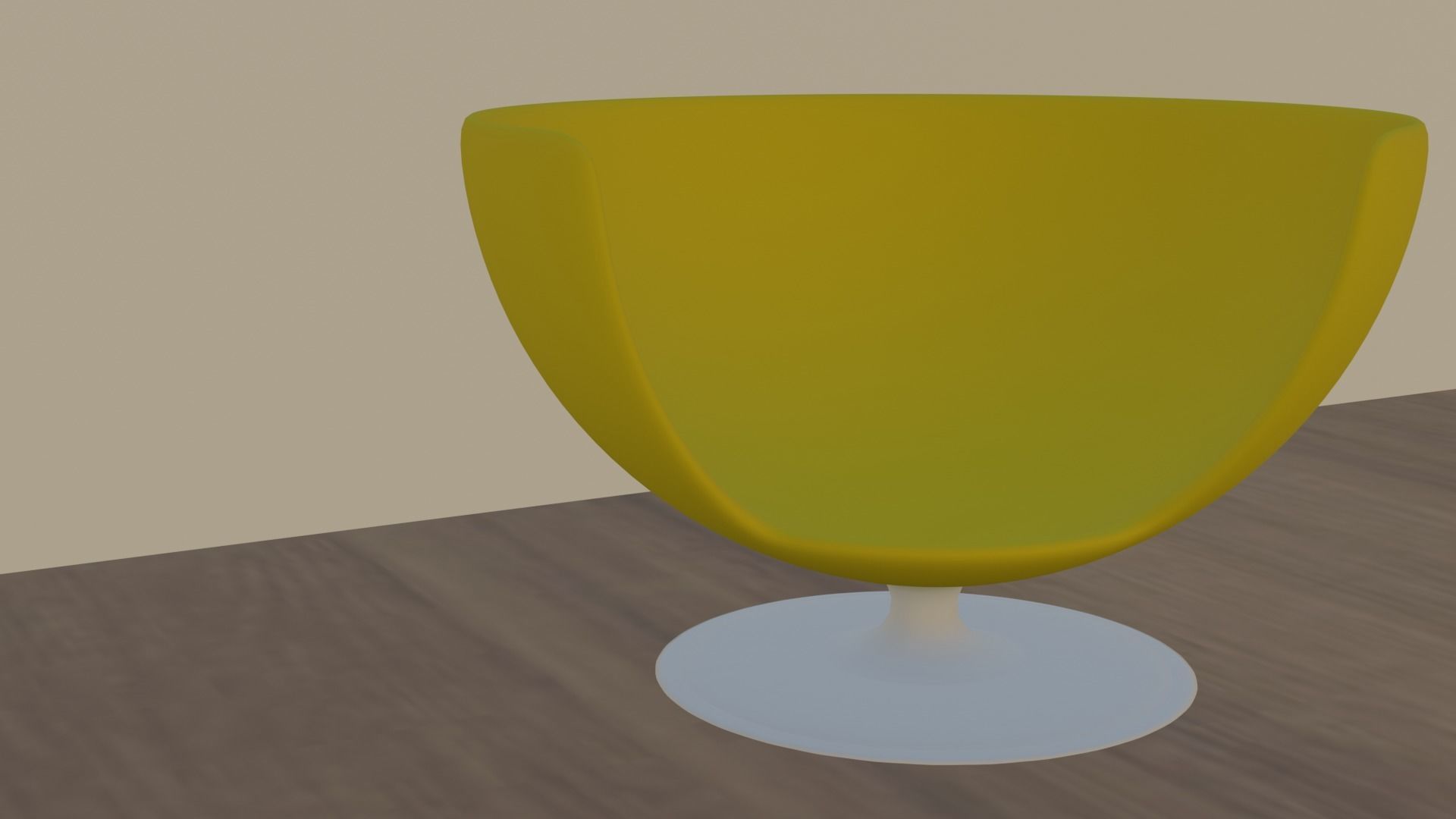chair on table 3D model_1