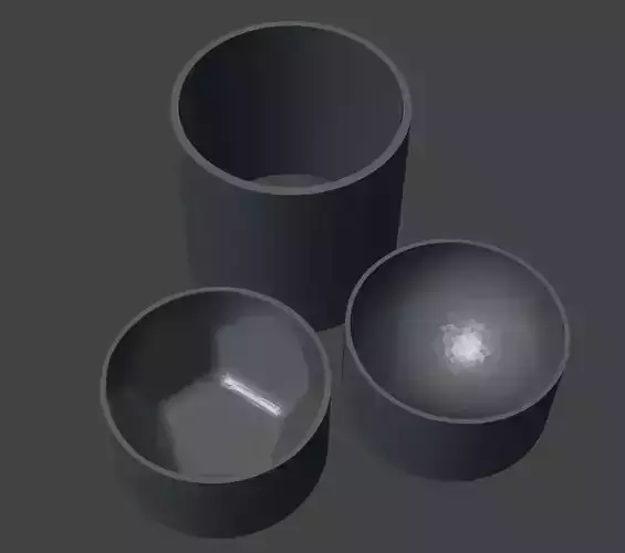 Hex base round bath bomb mould