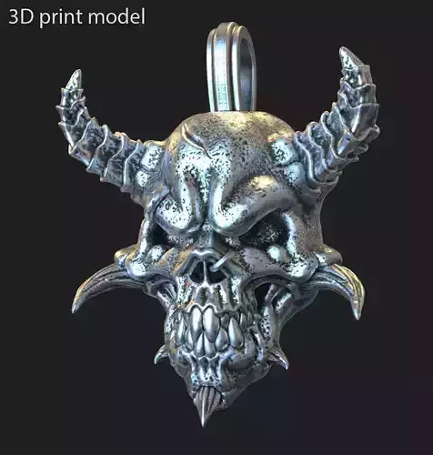 Demon  pendant jewelry skull vol1