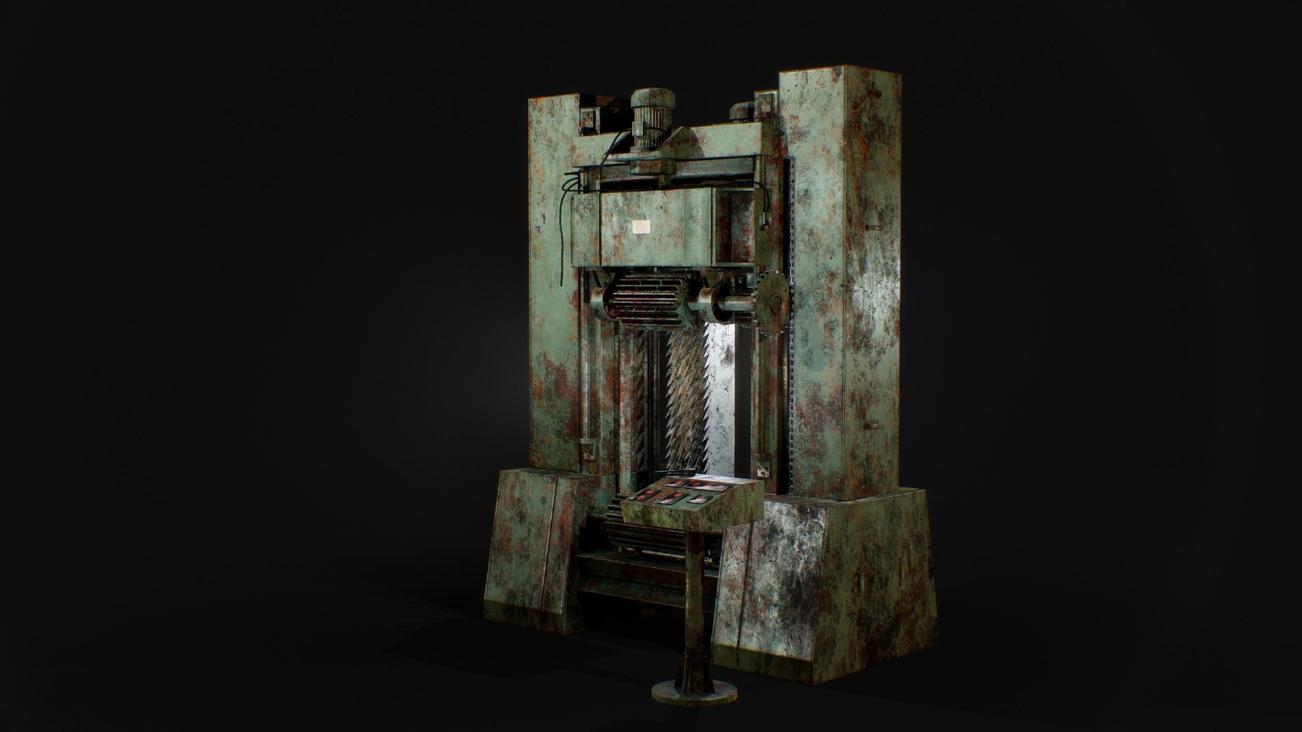 Frame Saw Low-poly 3D model_2