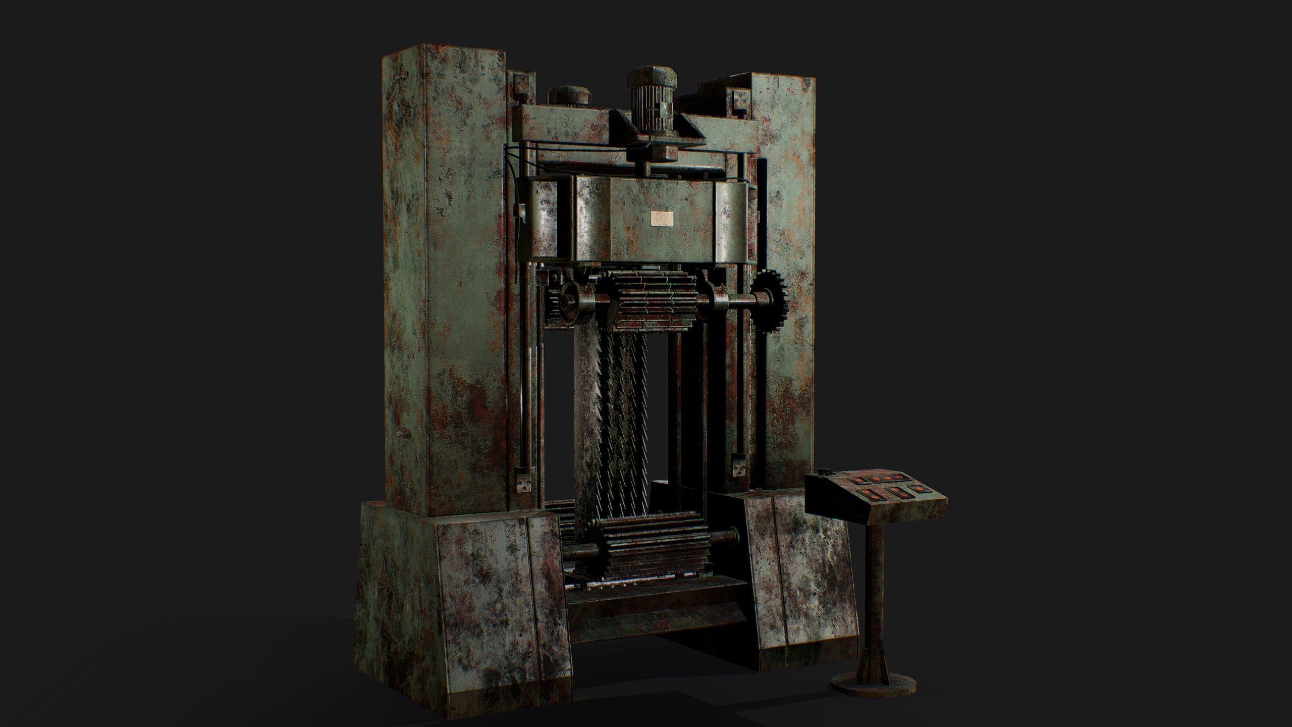 Frame Saw Low-poly 3D model_4