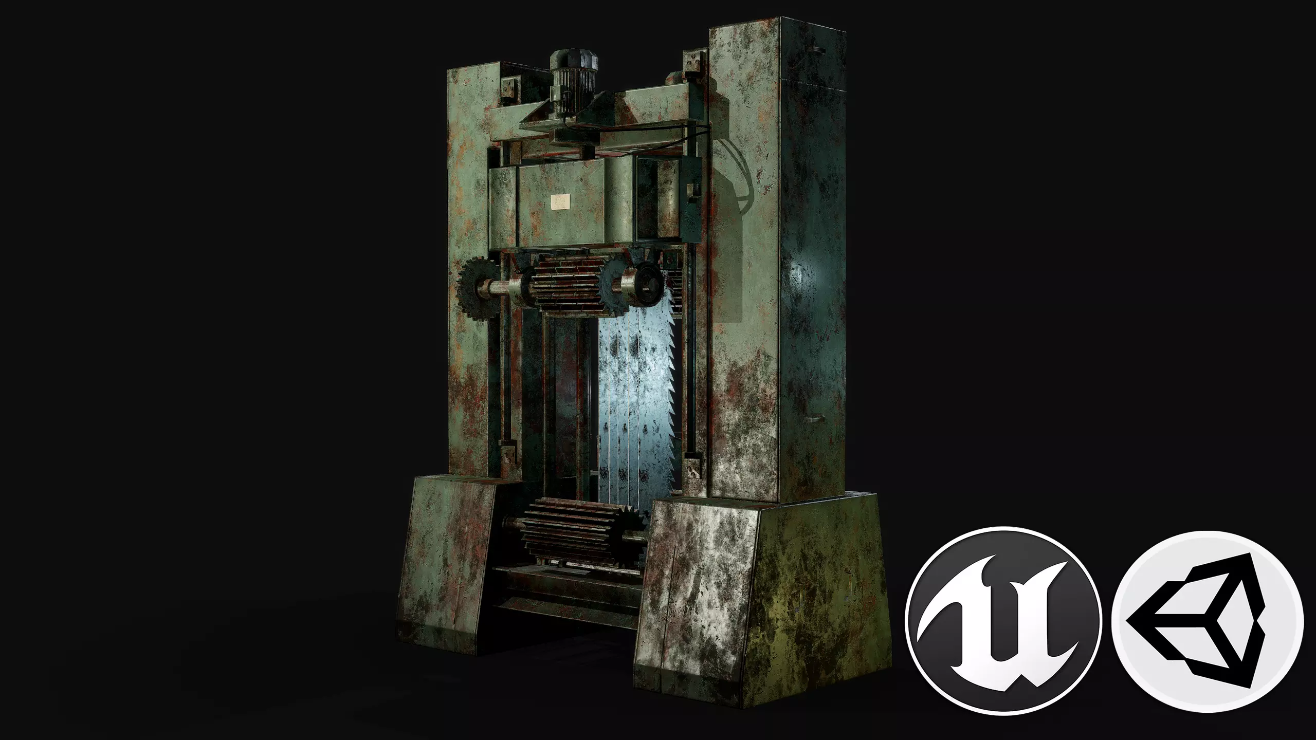 Frame Saw Low-poly 3D model_0