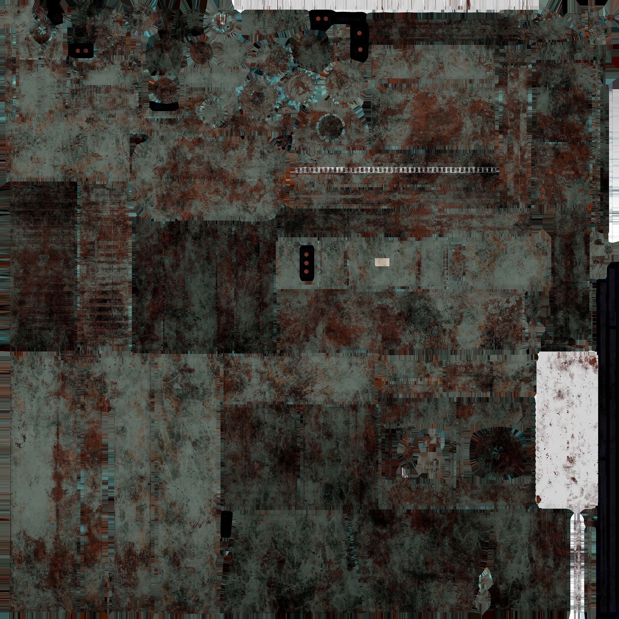 Frame Saw Low-poly 3D model_6