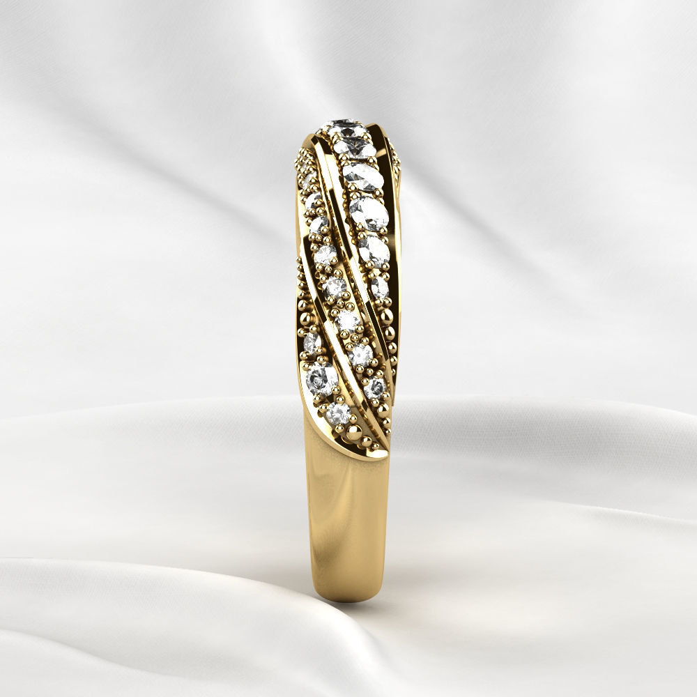 Gem Lines Gold Ring 3D print model_18