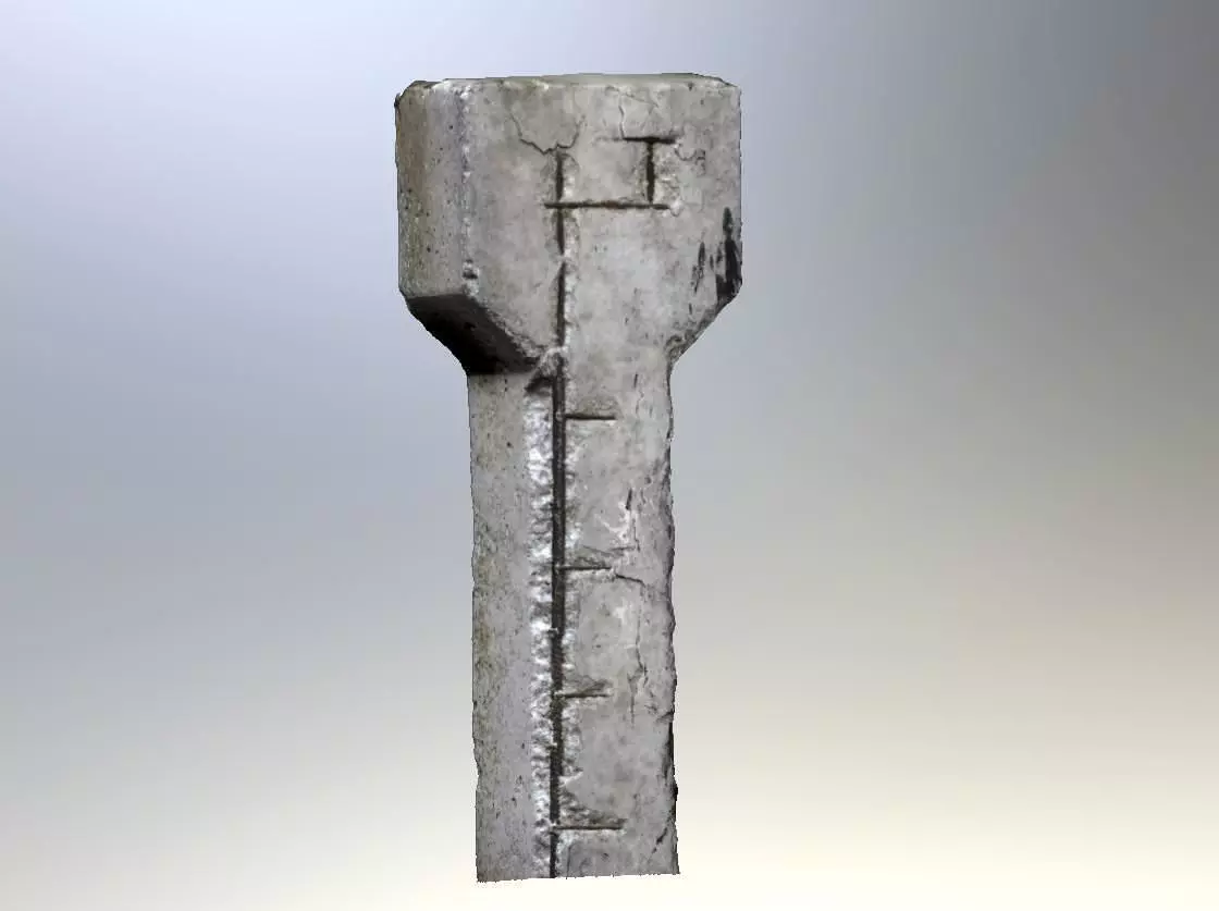 Old Pillar 3D model_0