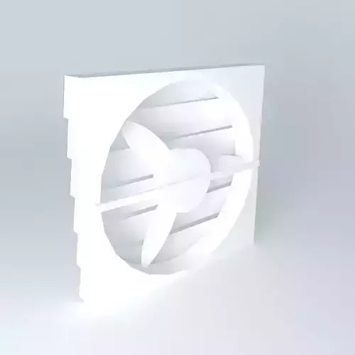 Exhaust fan with slatted vents