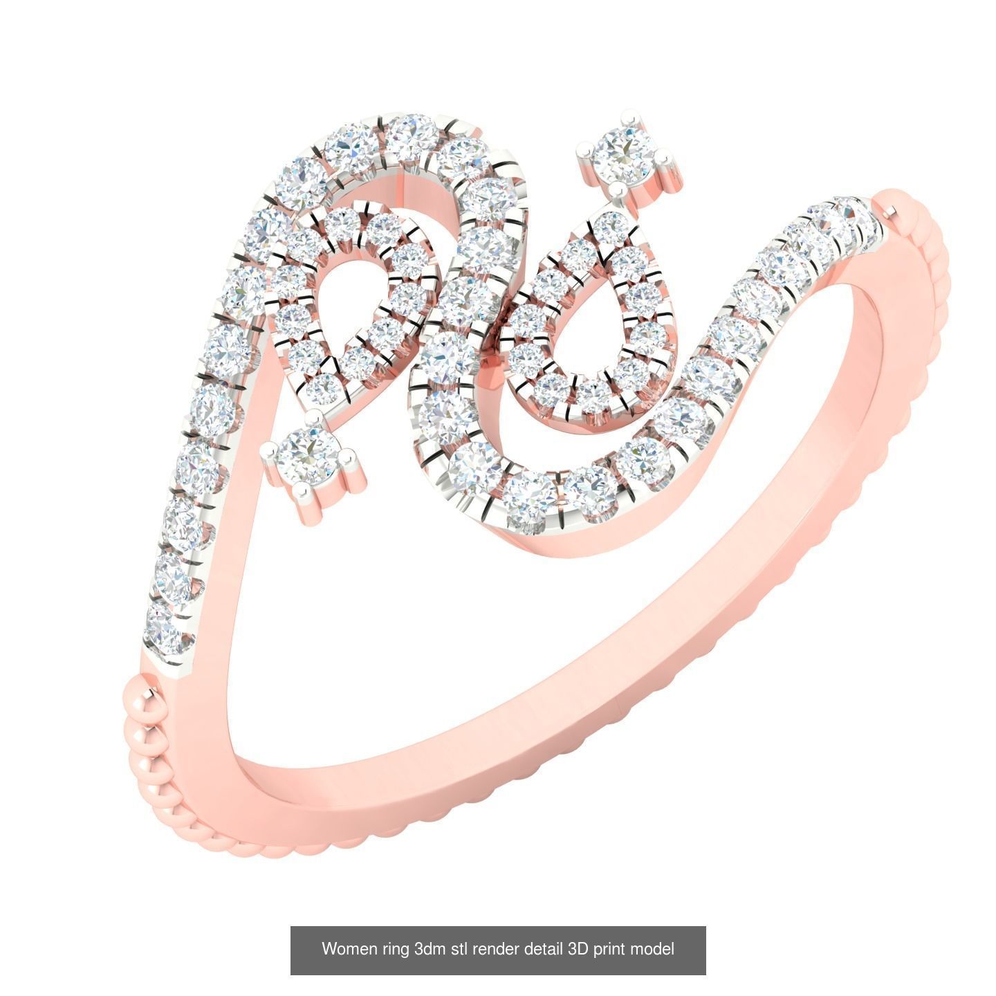 440 engagement wedding women ring 3dm details bulk collection  _134