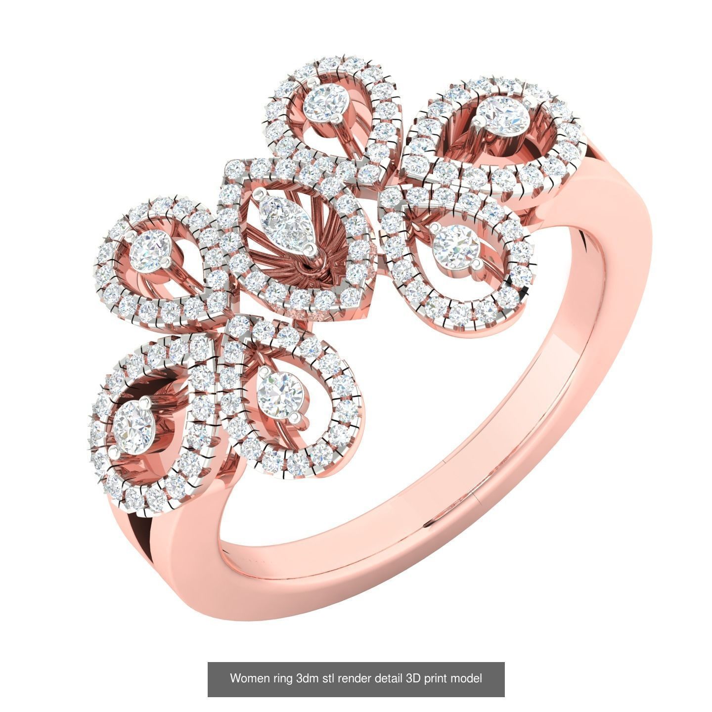 440 engagement wedding women ring 3dm details bulk collection  _55