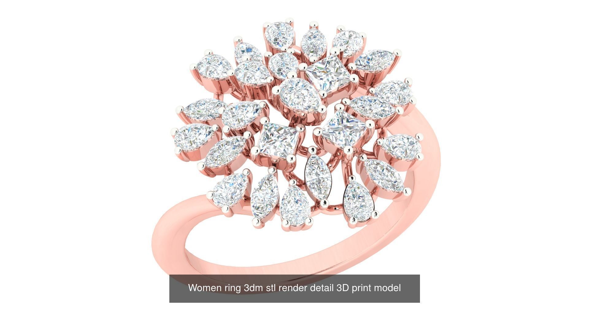 440 engagement wedding women ring 3dm details bulk collection  _116