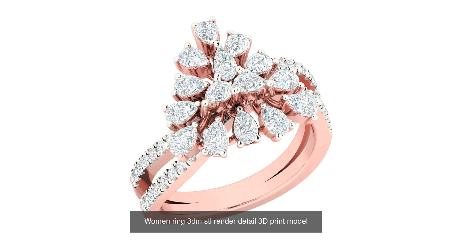 440 engagement wedding women ring 3dm details bulk collection  _108