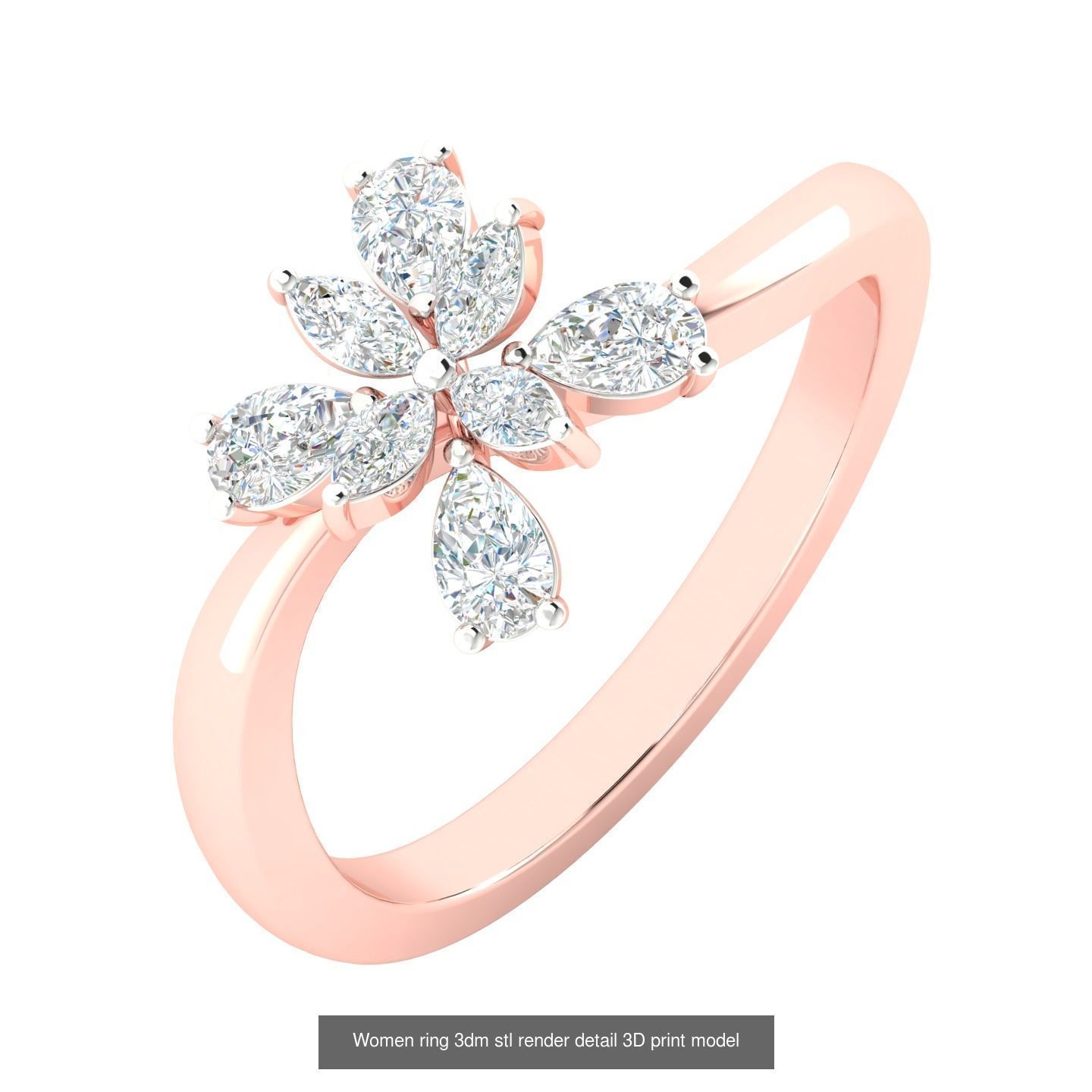 440 engagement wedding women ring 3dm details bulk collection  _82