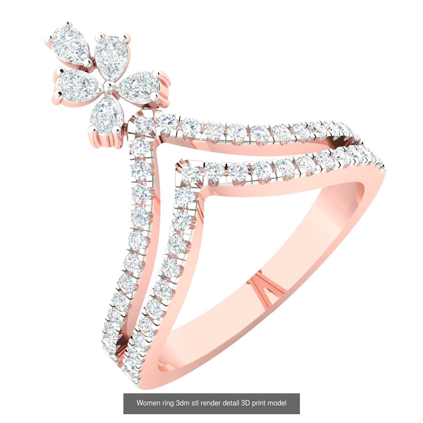 440 engagement wedding women ring 3dm details bulk collection  _44