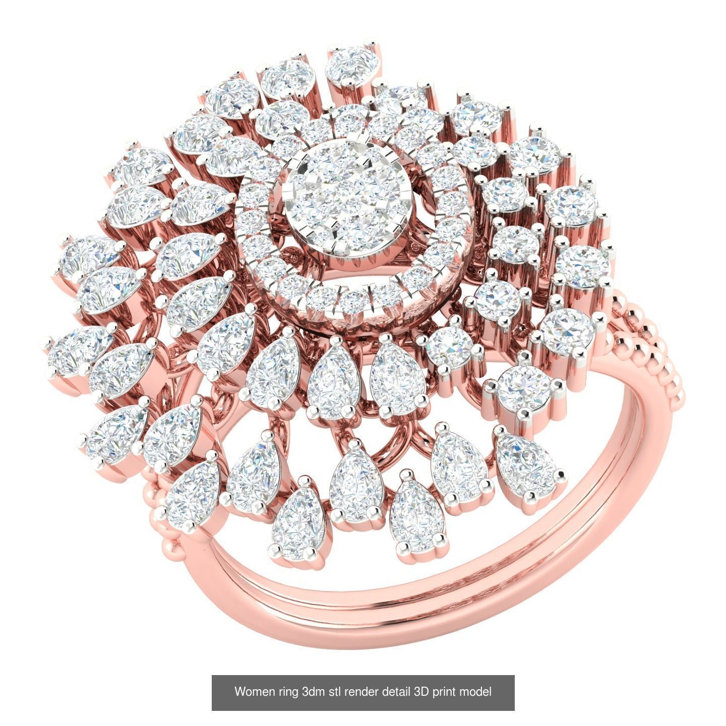 440 engagement wedding women ring 3dm details bulk collection  _94